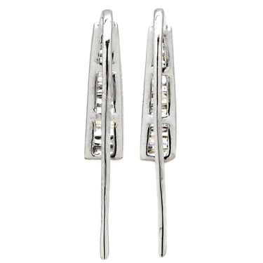 ノンブランド NON BRAND ダイヤピアス ホワイトゴールド K18WG ダイヤモンド ピアス フックピアス