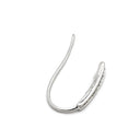 ノンブランド NON BRAND ダイヤピアス ホワイトゴールド K18WG ダイヤモンド ピアス フックピアス