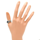 ノンブランド NON BRAND ブルーサファイア ダイヤ リング プラチナシルバー Pt900 サファイア ダイヤモンド リング 指輪 青 プラチナ オーバル 17.5号