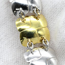 ノンブランド NON BRAND イエローゴールド×ホワイトゴールド×パールホワイト K18YG K14WG パール ブレスレット K14WG Au750 18K 18金 14K 14金 アコヤ真珠 あこやパール ホワイト フラワーモチーフ