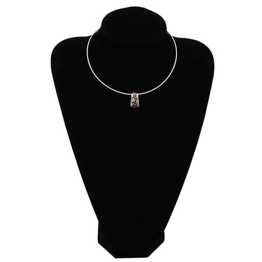 ノンブランド NON BRAND パパラチアサファイア ダイヤ ホワイトゴールドXイエローゴールド K18WG K18YG ダイヤモンド パパラチアサファイヤ ロードライトガーネット ペリドット ネックレス