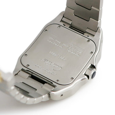 腕時計 カルティエ Cartier サントス100 LM 100周年記念モデル W20077X7 自動巻き メンズ K18YG×SS コンビ 白 ローマン 角型 希少