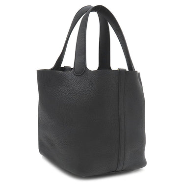 エルメス HERMES ピコタンロックMM ブラック トリヨンクレマンス ハンドバッグ ゴールド金具 黒 鍵1本欠品