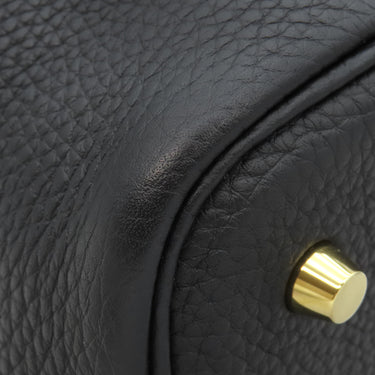 エルメス HERMES ピコタンロックMM ブラック トリヨンクレマンス ハンドバッグ ゴールド金具 黒 鍵1本欠品