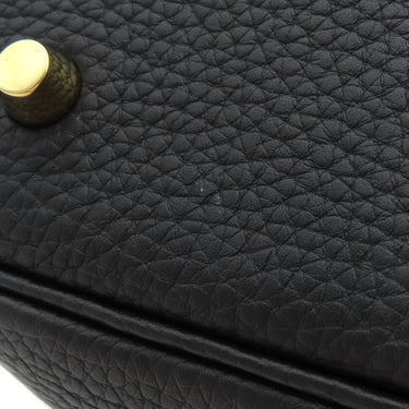 エルメス HERMES ピコタンロックMM ブラック トリヨンクレマンス ハンドバッグ ゴールド金具 黒 鍵1本欠品