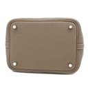 エルメス HERMES ピコタンロックPM エトゥープ トリヨンクレマンス ハンドバッグ シルバー金具 新品 未使用 グレージュ