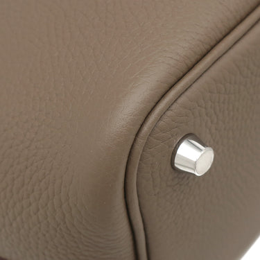エルメス HERMES ピコタンロックPM エトゥープ トリヨンクレマンス ハンドバッグ シルバー金具 新品 未使用 グレージュ