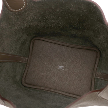 エルメス HERMES ピコタンロックPM エトゥープ トリヨンクレマンス ハンドバッグ シルバー金具 新品 未使用 グレージュ