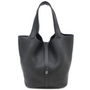 エルメス HERMES ピコタンロックMM ブラック トリヨンクレマンス ハンドバッグ シルバー金具 黒