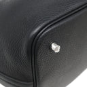 エルメス HERMES ピコタンロックMM ブラック トリヨンクレマンス ハンドバッグ シルバー金具 黒