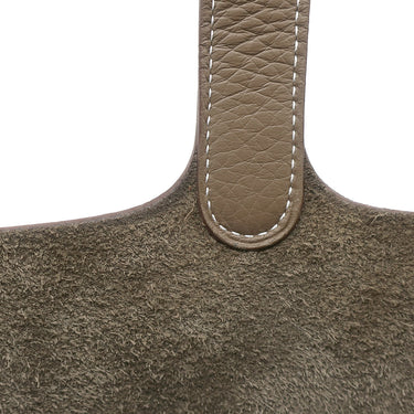 エルメス HERMES ピコタンロックPM エトゥープ トリヨンクレマンス ハンドバッグ シルバー金具 グレージュ