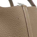 エルメス HERMES ピコタンロックPM エトゥープ トリヨンクレマンス ハンドバッグ シルバー金具 グレージュ