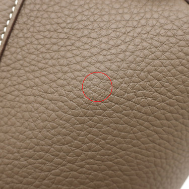 エルメス HERMES ピコタンロックPM エトゥープ トリヨンクレマンス ハンドバッグ シルバー金具 グレージュ