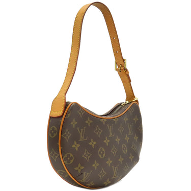 ルイヴィトン LOUIS VUITTON ポシェット クロワッサン PM M51510 モノグラム モノグラムキャンバス ショルダーバッグ ゴールド金具 茶