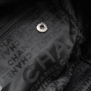 シャネル CHANEL チョコバー ブラック キャビアスキン ハンドバッグ シルバー金具 黒 ボストン