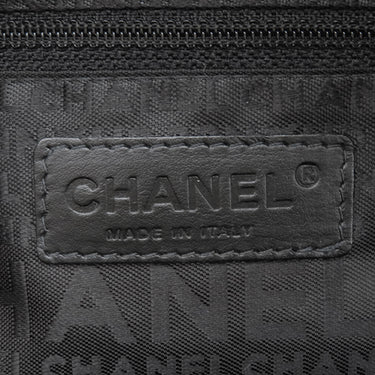 シャネル CHANEL チョコバー ブラック キャビアスキン ハンドバッグ シルバー金具 黒 ボストン