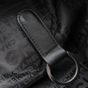 シャネル CHANEL チョコバー ブラック キャビアスキン ハンドバッグ シルバー金具 黒 ボストン