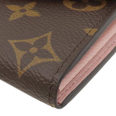 ルイヴィトン LOUIS VUITTON ポルトフォイユ サラ M62235 ローズ バレリーヌ モノグラムキャンバス 長財布 ゴールド金具 茶 ピンク
