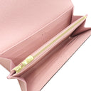 ルイヴィトン LOUIS VUITTON ポルトフォイユ サラ M62235 ローズ バレリーヌ モノグラムキャンバス 長財布 ゴールド金具 茶 ピンク