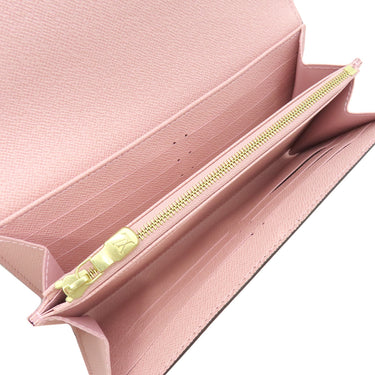 ルイヴィトン LOUIS VUITTON ポルトフォイユ サラ M62235 ローズ バレリーヌ モノグラムキャンバス 長財布 ゴールド金具 茶 ピンク