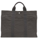 エルメス HERMES エールライントート MM グレー キャンバス トートバッグ シルバー金具 鍵・カデナ欠品