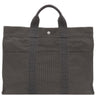 エルメス HERMES エールライントート MM グレー キャンバス トートバッグ シルバー金具 鍵・カデナ欠品