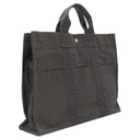 エルメス HERMES エールライントート MM グレー キャンバス トートバッグ シルバー金具 鍵・カデナ欠品
