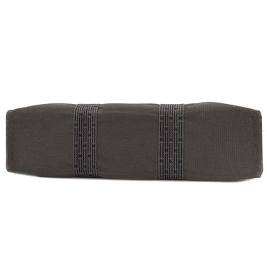 エルメス HERMES エールライントート MM グレー キャンバス トートバッグ シルバー金具 鍵・カデナ欠品