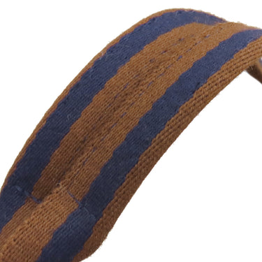 エルメス HERMES フールトゥMM ネイビー×ブラウン キャンバス トートバッグ シルバー金具 紺 茶