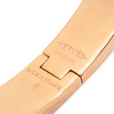 エルメス HERMES クリックH GM ピンク×ゴールド GP エナメル ブレスレット ゴールド金具 Hブレス クリッククラック