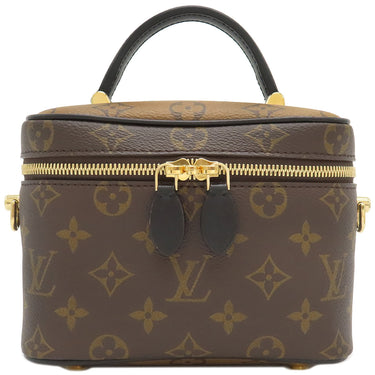 ルイヴィトン LOUIS VUITTON ヴァニティ NV PM M45165 モノグラム×モノグラムリバース モノグラムキャンバス モノグラムリバースキャンバス 2WAYバッグ ゴールド金具 ハンドバッグ 茶