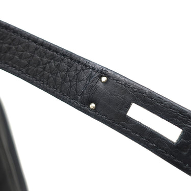 エルメス HERMES バーキン35 ブラック トゴ ハンドバッグ マットシルバー金具 黒