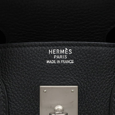 エルメス HERMES バーキン35 ブラック トゴ ハンドバッグ マットシルバー金具 黒