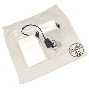 エルメス HERMES バーキン35 ブラック トゴ ハンドバッグ マットシルバー金具 黒