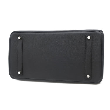 エルメス HERMES バーキン35 ブラック トゴ ハンドバッグ マットシルバー金具 黒