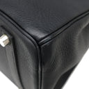 エルメス HERMES バーキン35 ブラック トゴ ハンドバッグ マットシルバー金具 黒