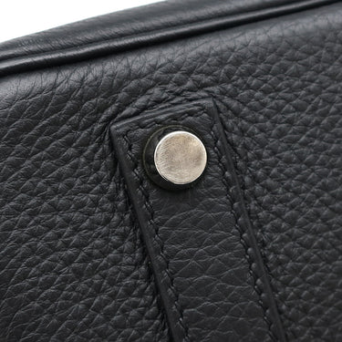 エルメス HERMES バーキン35 ブラック トゴ ハンドバッグ マットシルバー金具 黒