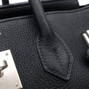 エルメス HERMES バーキン35 ブラック トゴ ハンドバッグ マットシルバー金具 黒