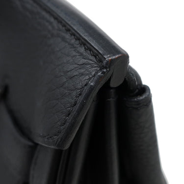 エルメス HERMES バーキン35 ブラック トゴ ハンドバッグ マットシルバー金具 黒