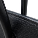 エルメス HERMES バーキン35 ブラック トゴ ハンドバッグ マットシルバー金具 黒