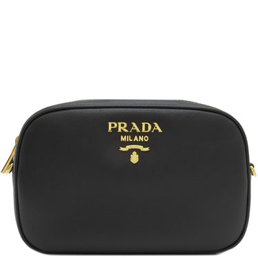 プラダ PRADA メタルロゴ 2way ショルダーバッグ 1BL007 NERO サフィアーノレザー 2WAYバッグ ゴールド金具 黒 SAFFIAANO LUX ショルダー ボディバッグ