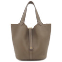 エルメス HERMES ピコタンロックMM エトゥープ トリヨンクレマンス ハンドバッグ ゴールド金具 グレージュ