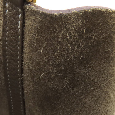 エルメス HERMES ピコタンロックMM エトゥープ トリヨンクレマンス ハンドバッグ ゴールド金具 グレージュ