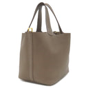 エルメス HERMES ピコタンロックMM エトゥープ トリヨンクレマンス ハンドバッグ ゴールド金具 グレージュ