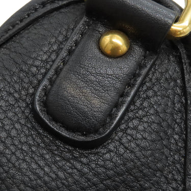 プラダ PRADA ヴィッテロダイノ メタルロゴ BL0805 ブラック レザー 2WAYバッグ ゴールド金具 黒 ハンドバッグ ショルダーバッグ