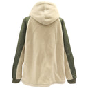 モンクレール MONCLER マグリア カーディガン G20918G00014 ベージュ×カーキ フェイクファー ナイロン 14042 アウター シルバー金具 ボア ジャケット ブルゾン ジップ パーカー 白