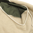 モンクレール MONCLER マグリア カーディガン G20918G00014 ベージュ×カーキ フェイクファー ナイロン 14042 アウター シルバー金具 ボア ジャケット ブルゾン ジップ パーカー 白