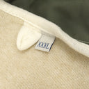 モンクレール MONCLER マグリア カーディガン G20918G00014 ベージュ×カーキ フェイクファー ナイロン 14042 アウター シルバー金具 ボア ジャケット ブルゾン ジップ パーカー 白