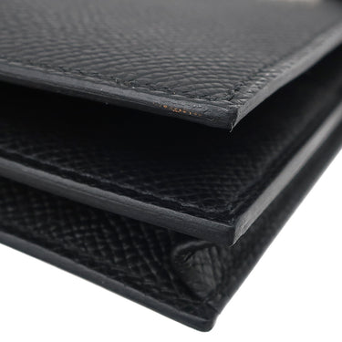 エルメス HERMES ベアンスフレ タッチ ブラック ヴォーエプソン アリゲーター 長財布 シルバー金具 新品 未使用 黒 クロコ 二つ折り財布