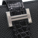 エルメス HERMES ベアンスフレ タッチ ブラック ヴォーエプソン アリゲーター 長財布 シルバー金具 新品 未使用 黒 クロコ 二つ折り財布